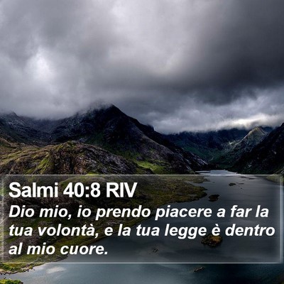 Salmi 40:8 RIV Bible Verse Image