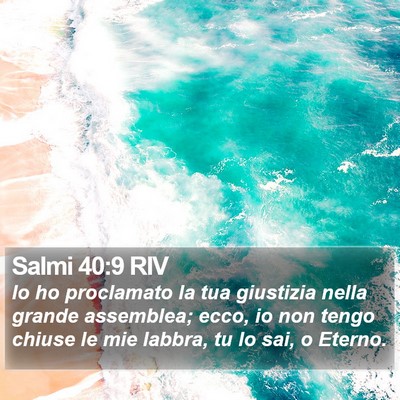 Salmi 40:9 RIV Bible Verse Image