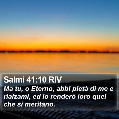 Salmi 41:10 RIV Bible Verse Image