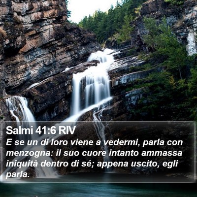 Salmi 41:6 RIV Bible Verse Image