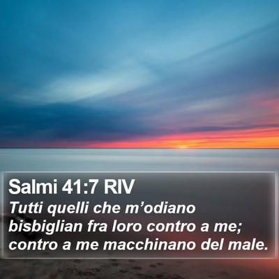 Salmi 41:7 RIV Bible Verse Image