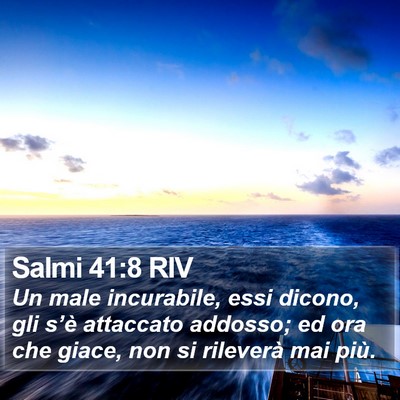 Salmi 41:8 RIV Bible Verse Image