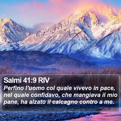 Salmi 41:9 RIV Bible Verse Image