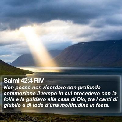 Salmi 42:4 RIV Bible Verse Image