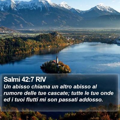 Salmi 42:7 RIV Bible Verse Image