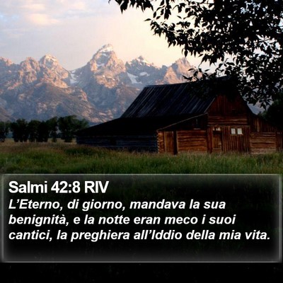 Salmi 42:8 RIV Bible Verse Image