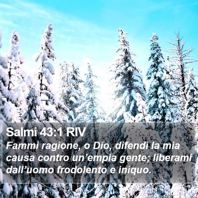 Salmi 43:1 RIV Bible Verse Image