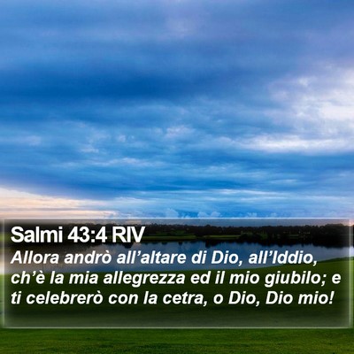 Salmi 43:4 RIV Bible Verse Image
