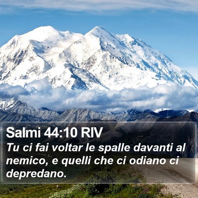 Salmi 44:10 RIV Bible Verse Image