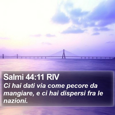 Salmi 44:11 RIV Bible Verse Image