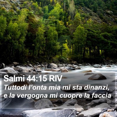 Salmi 44:15 RIV Bible Verse Image