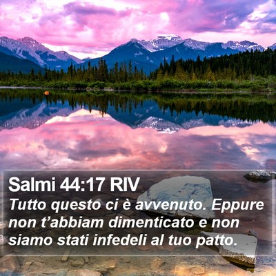 Salmi 44:17 RIV Bible Verse Image