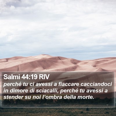 Salmi 44:19 RIV Bible Verse Image