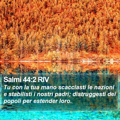 Salmi 44:2 RIV Bible Verse Image
