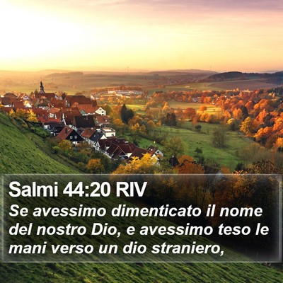 Salmi 44:20 RIV Bible Verse Image