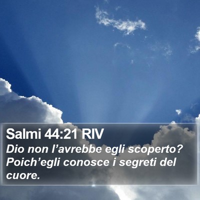 Salmi 44:21 RIV Bible Verse Image