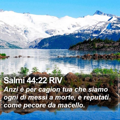 Salmi 44:22 RIV Bible Verse Image