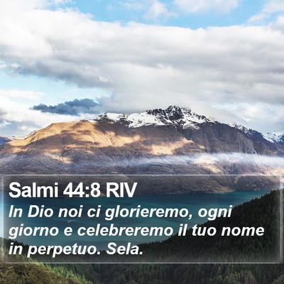 Salmi 44:8 RIV Bible Verse Image