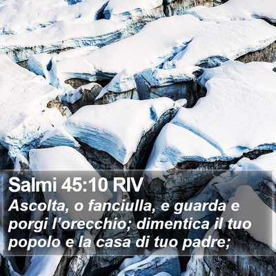 Salmi 45:10 RIV Bible Verse Image