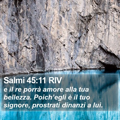 Salmi 45:11 RIV Bible Verse Image