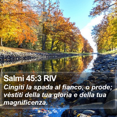 Salmi 45:3 RIV Bible Verse Image