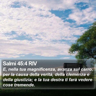 Salmi 45:4 RIV Bible Verse Image