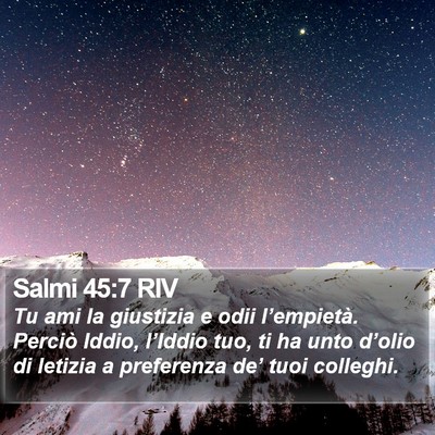Salmi 45:7 RIV Bible Verse Image