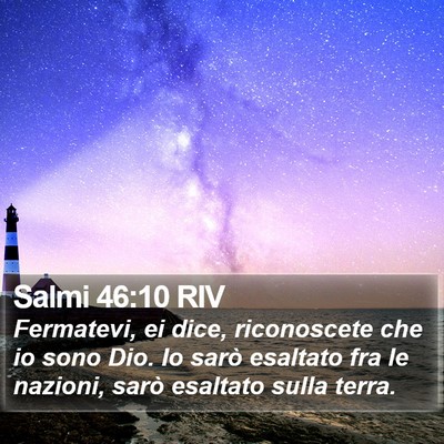 Salmi 46:10 RIV Bible Verse Image