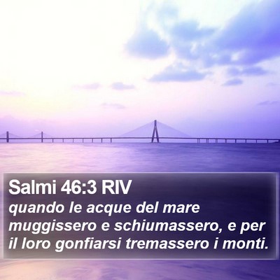 Salmi 46:3 RIV Bible Verse Image