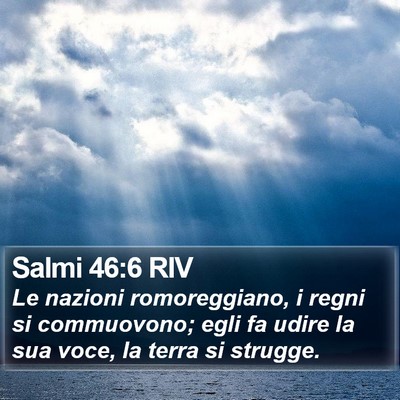 Salmi 46:6 RIV Bible Verse Image
