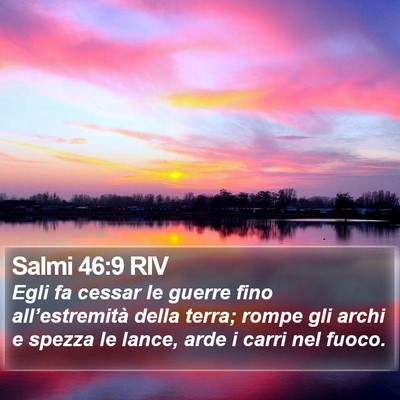 Salmi 46:9 RIV Bible Verse Image