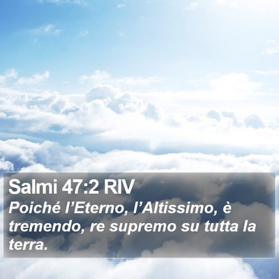 Salmi 47:2 RIV Bible Verse Image