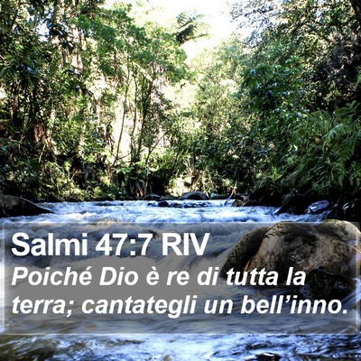 Salmi 47:7 RIV Bible Verse Image