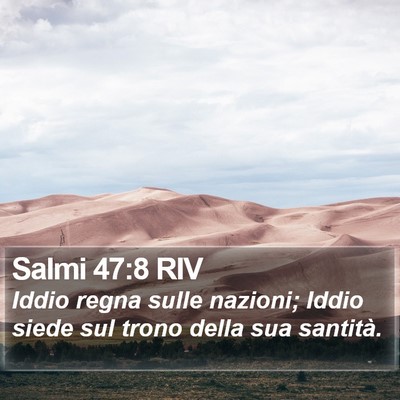 Salmi 47:8 RIV Bible Verse Image