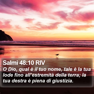 Salmi 48:10 RIV Bible Verse Image