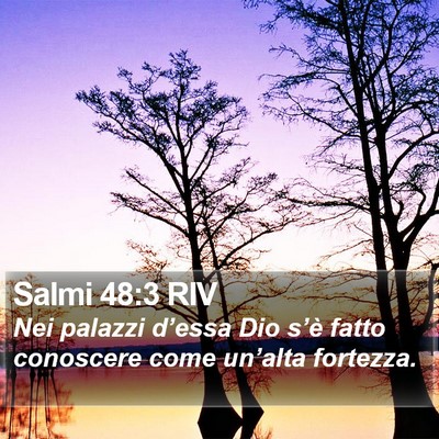 Salmi 48:3 RIV Bible Verse Image