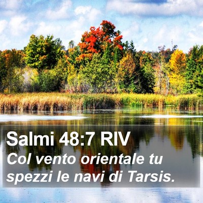 Salmi 48:7 RIV Bible Verse Image