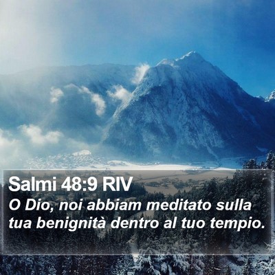 Salmi 48:9 RIV Bible Verse Image