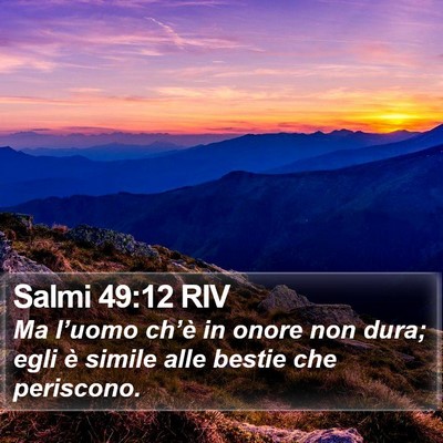 Salmi 49:12 RIV Bible Verse Image