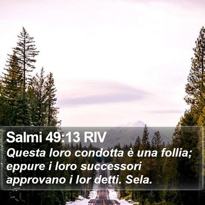 Salmi 49:13 RIV Bible Verse Image