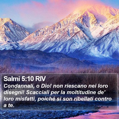 Salmi 5:10 RIV Bible Verse Image