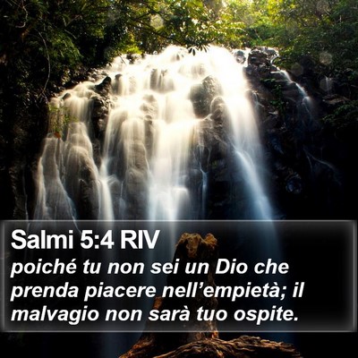 Salmi 5:4 RIV Bible Verse Image