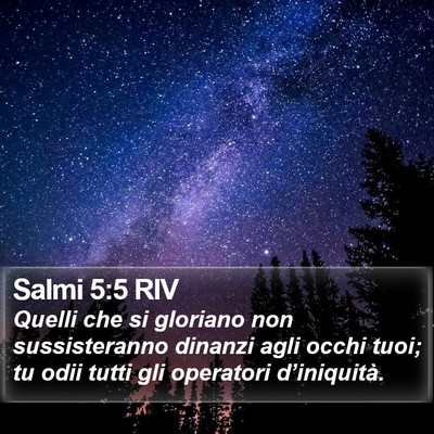 Salmi 5:5 RIV Bible Verse Image