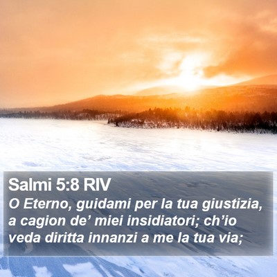 Salmi 5:8 RIV Bible Verse Image