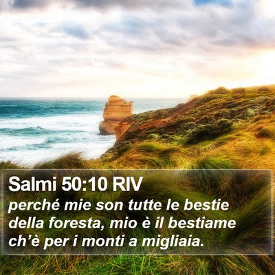 Salmi 50:10 RIV Bible Verse Image