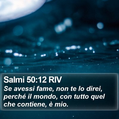 Salmi 50:12 RIV Bible Verse Image