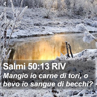 Salmi 50:13 RIV Bible Verse Image
