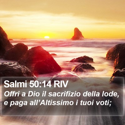 Salmi 50:14 RIV Bible Verse Image
