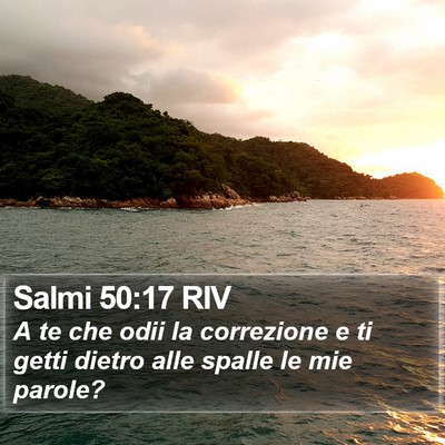Salmi 50:17 RIV Bible Verse Image