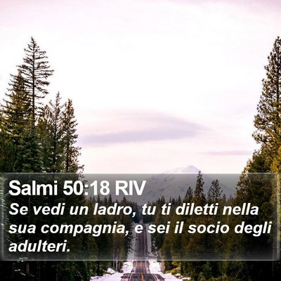 Salmi 50:18 RIV Bible Verse Image